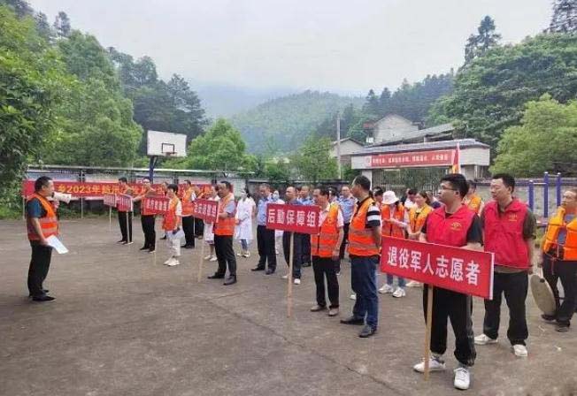 金凤乡展开防汛防灾应急练习训练