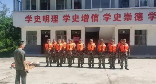 国有驻马店市薄山林场展开防汛应急练习练习