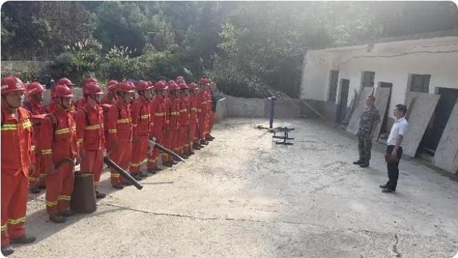 道县构造应急灭火练习练习， 筑牢丛林防火樊篱